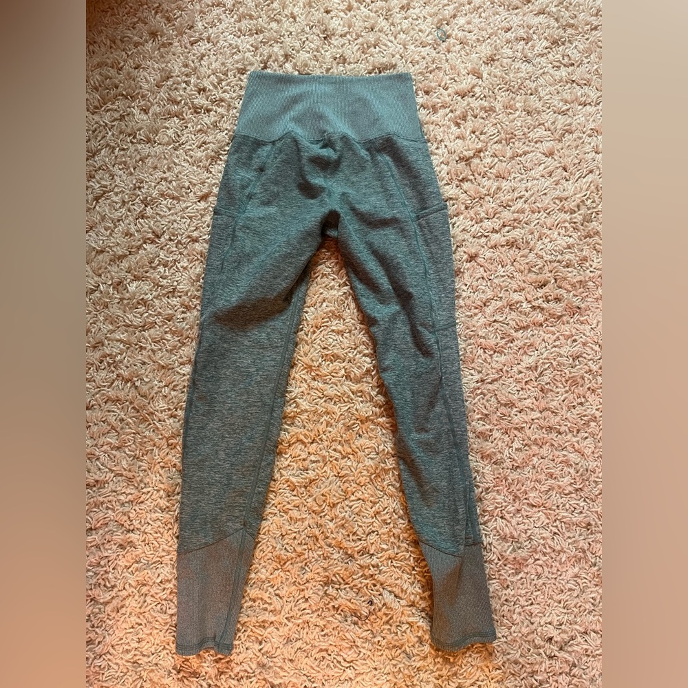 Blue yoga pants